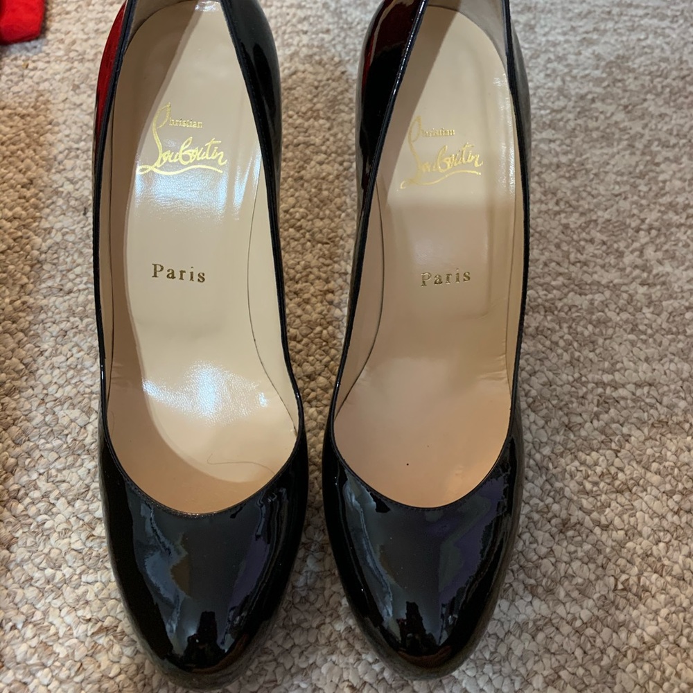 Christian Louboutin Black Patent Leather Heels